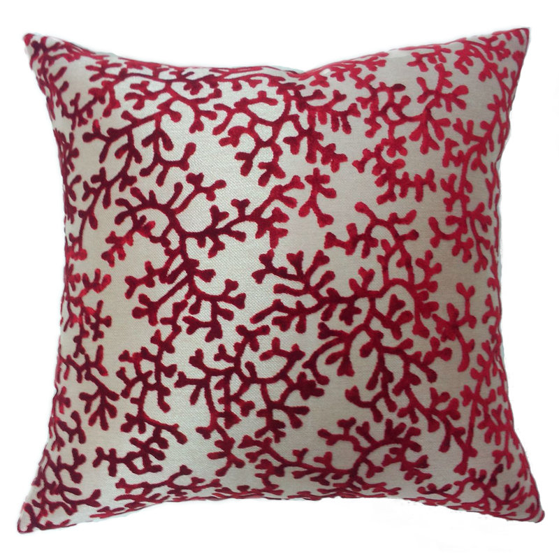 EuropaTex Coral Throw Pillow & Reviews Wayfair